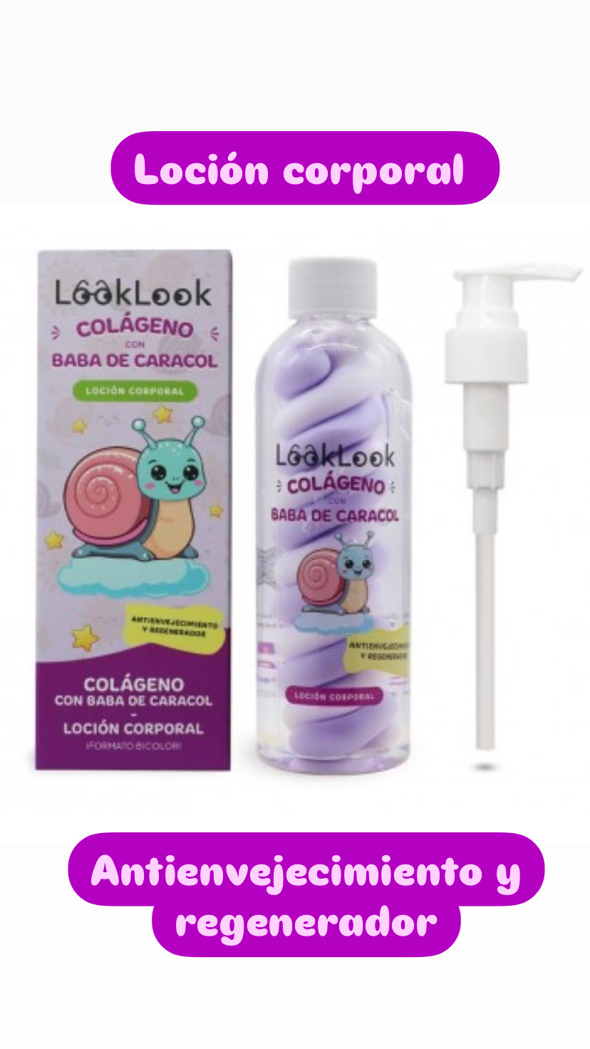 Loción corporal bicolor