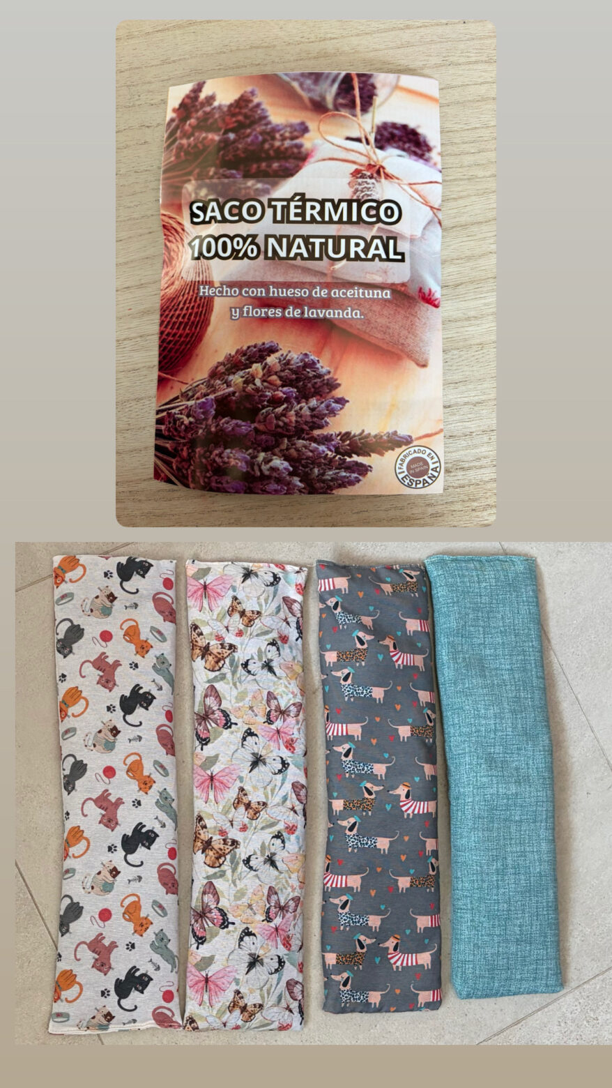 Saco térmico 100% natural
