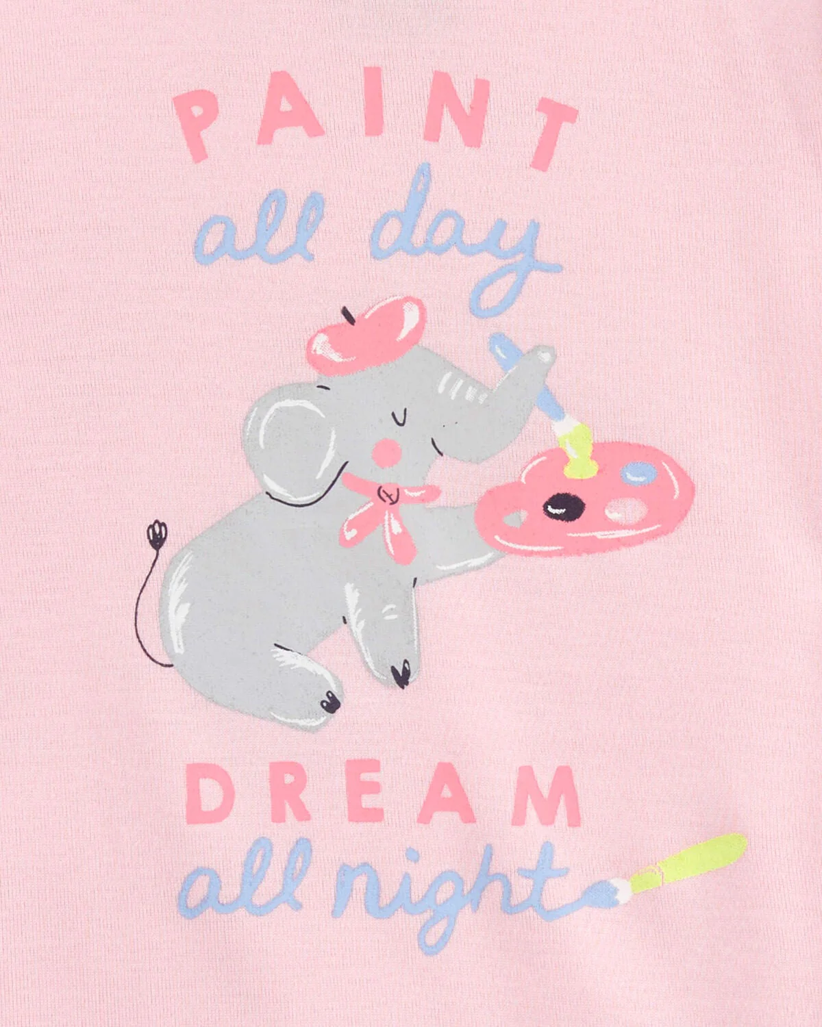 CARTERS BEBE NIÑA PIJAMA ELEPHANT PINK 4PK