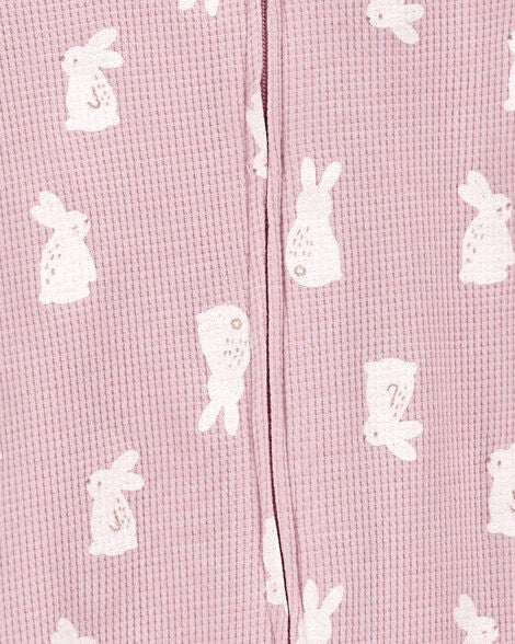 CARTERS BEBE NIÑA PIJAMA BUNNY PRINT PINK