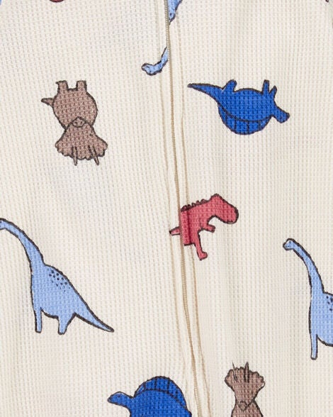 CARTERS BEBE NIÑO PIJAMA IVORY DINO PRINT
