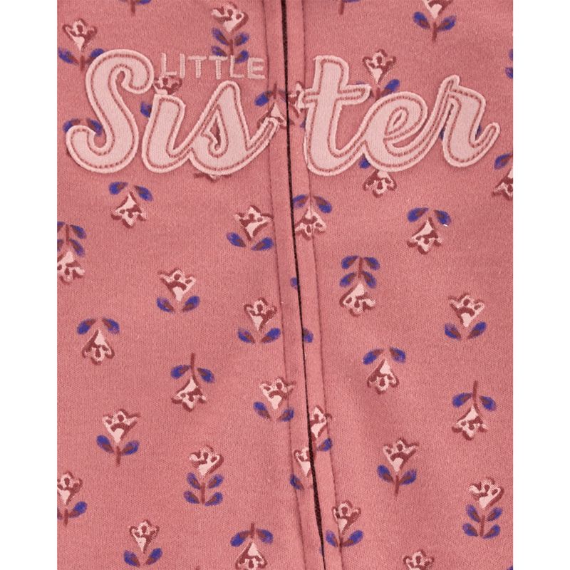 CARTERS BEBE NIÑA PIJAMA PINK LITTLE SISTER