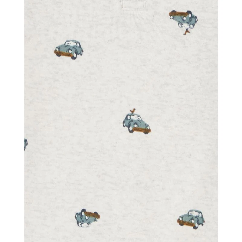 CARTERS BEBE NIÑO PIJAMA GRAY OLIVE STRIPE 2PK