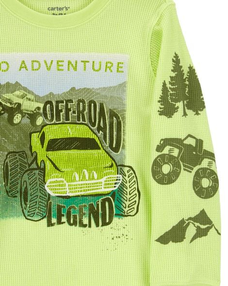 CARTERS NIÑO TSHIRT OFF ROAD GRAPHIC GREEN Y11874