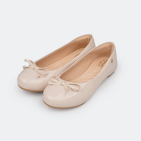 PAMPILI NIÑA ZAPATO NUDE VERNIZ