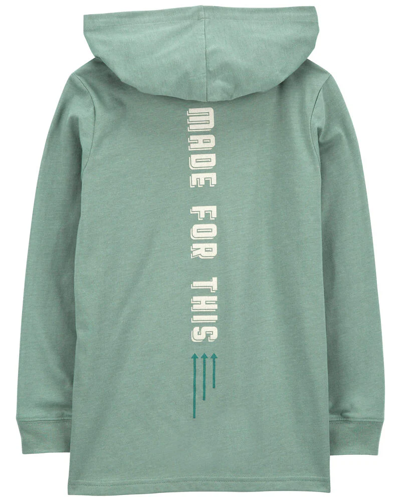 CARTERS NIÑO TSHIRT HOODED GREEN Y11872