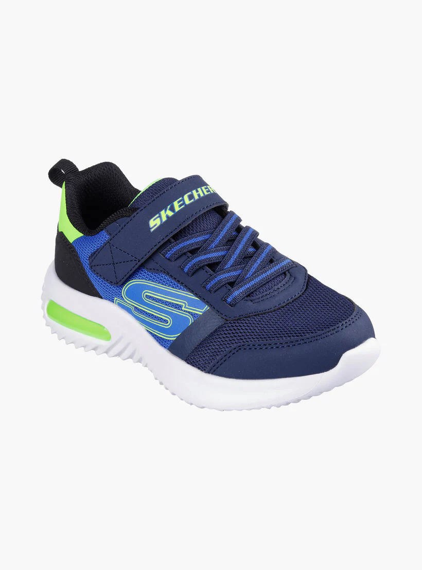 SKECHERS NIÑO ZAPATILLA BOUNDER-TECH LOW GREEN/BLUE Y13461