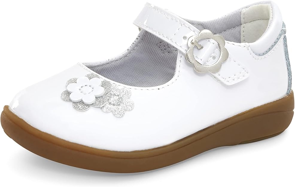 STRIDE RITE NIÑA ZAPATO HOLLY WHITE PATENT Y13691