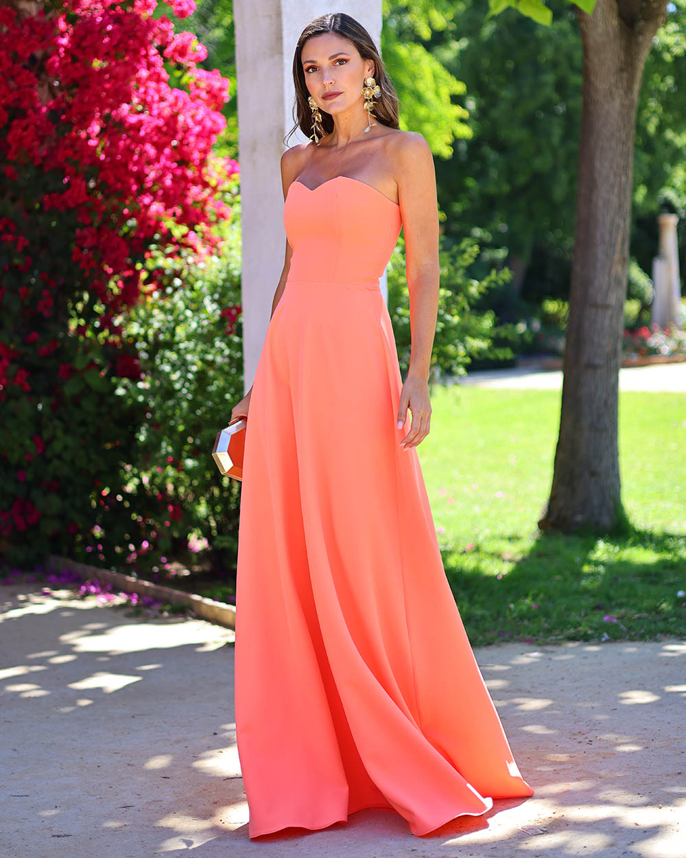 Vestido Penélope mandarina
