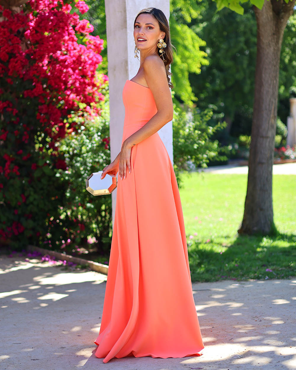 Vestido Penélope mandarina - Imagen 3