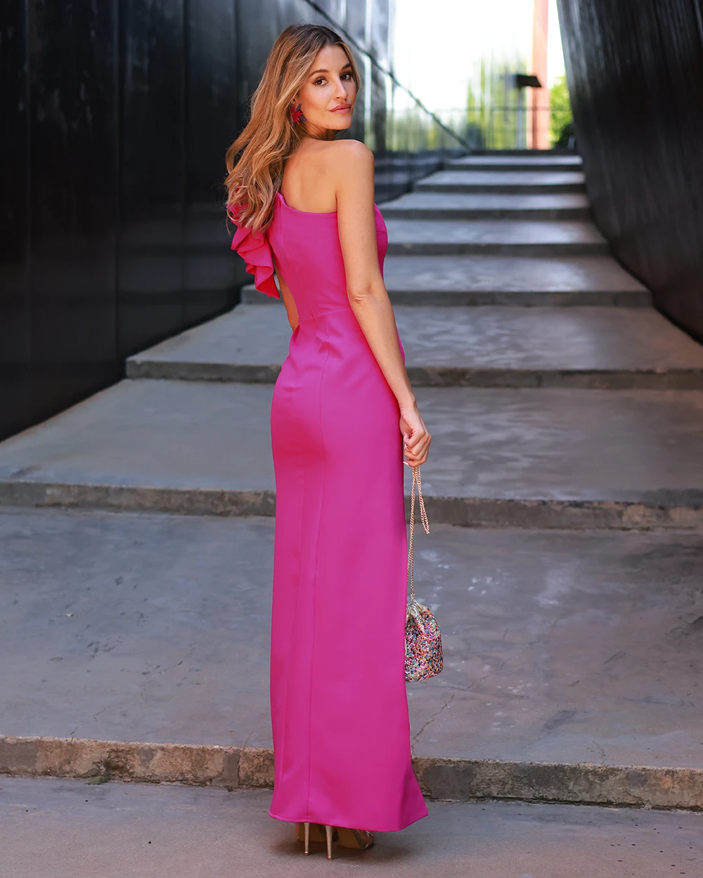 Vestido Gloria buganvilla