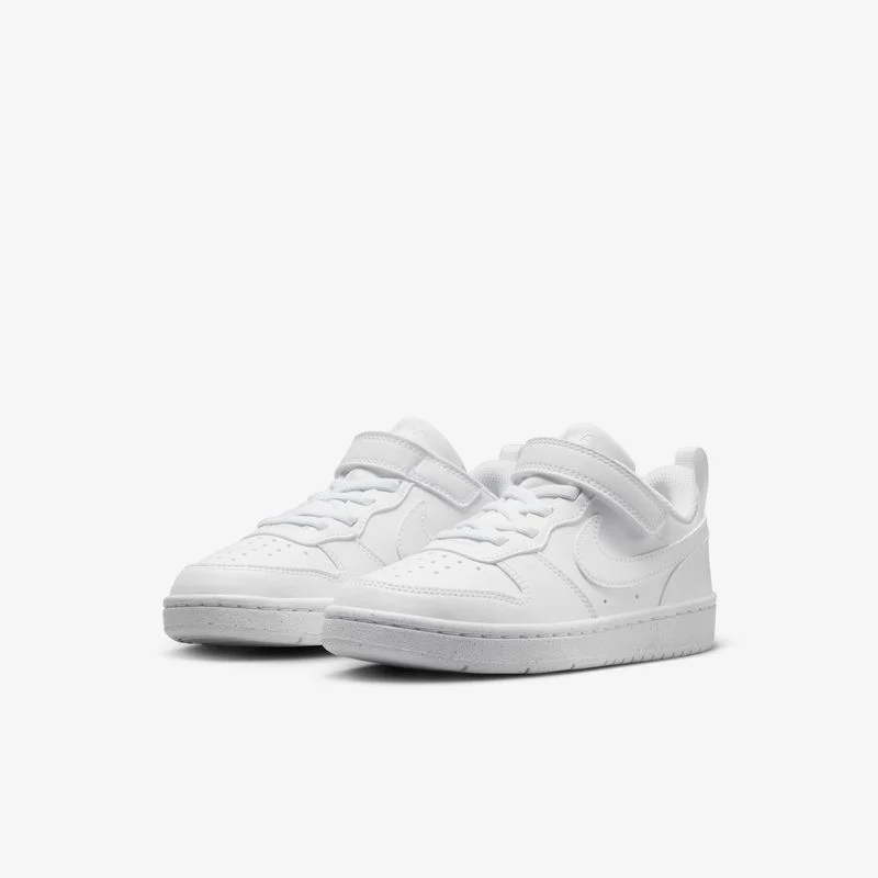 NIKE NIÑO ZAPATILLA Court Borough Low Recraft WHITE/WHITE-WHITE Y12705