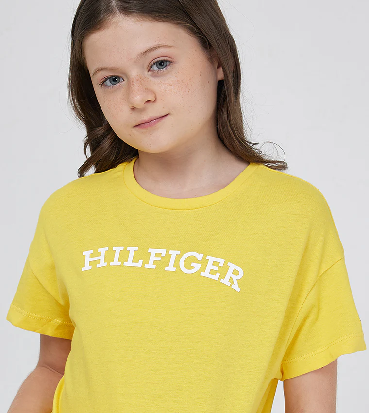 TOMMY HILFIGER NIÑA TSHIRT MONOTYPE YELLOW