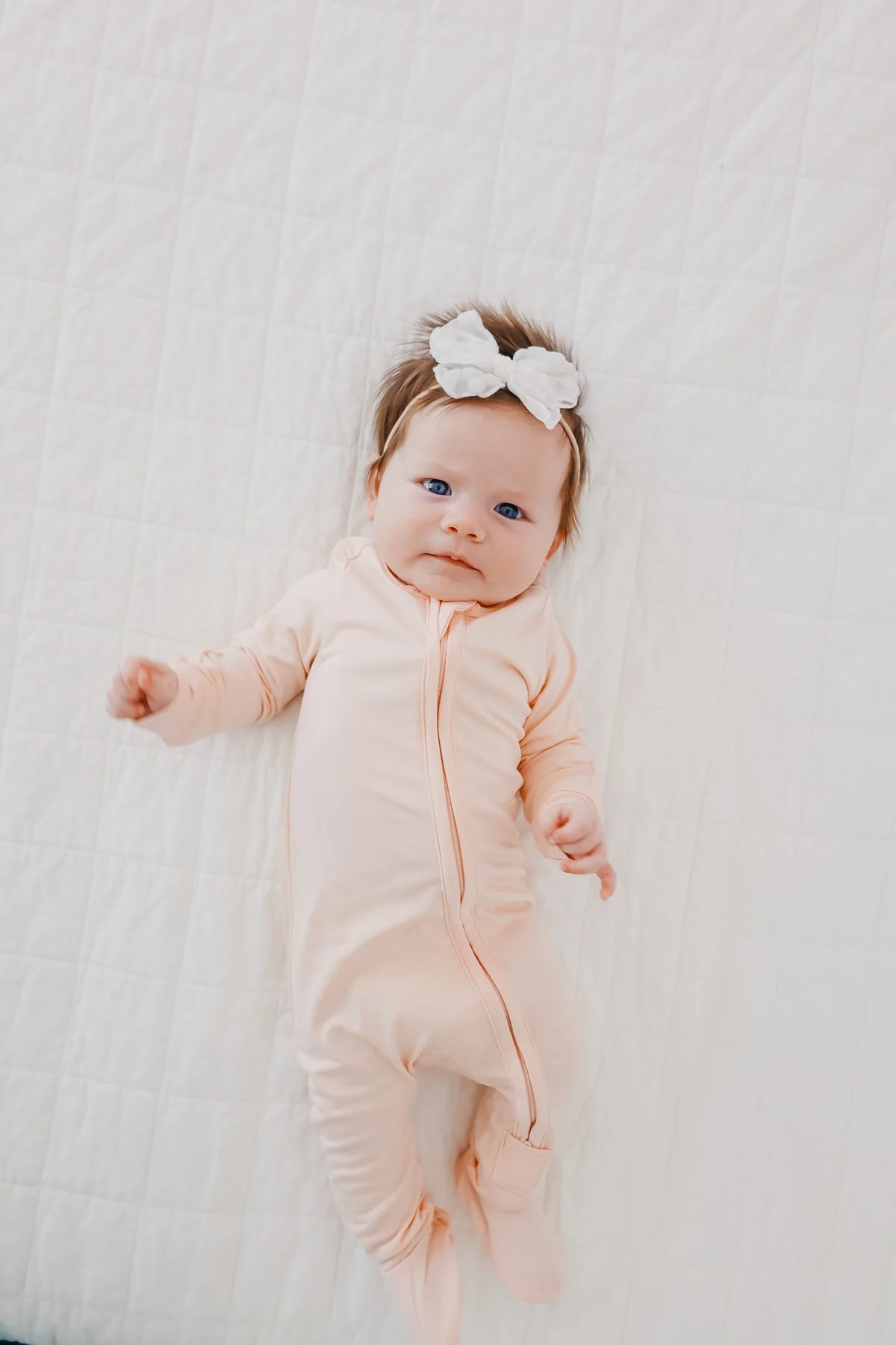 COPPER PEARL BEBE NIÑA PIJAMA BLUSH ZIP-UP