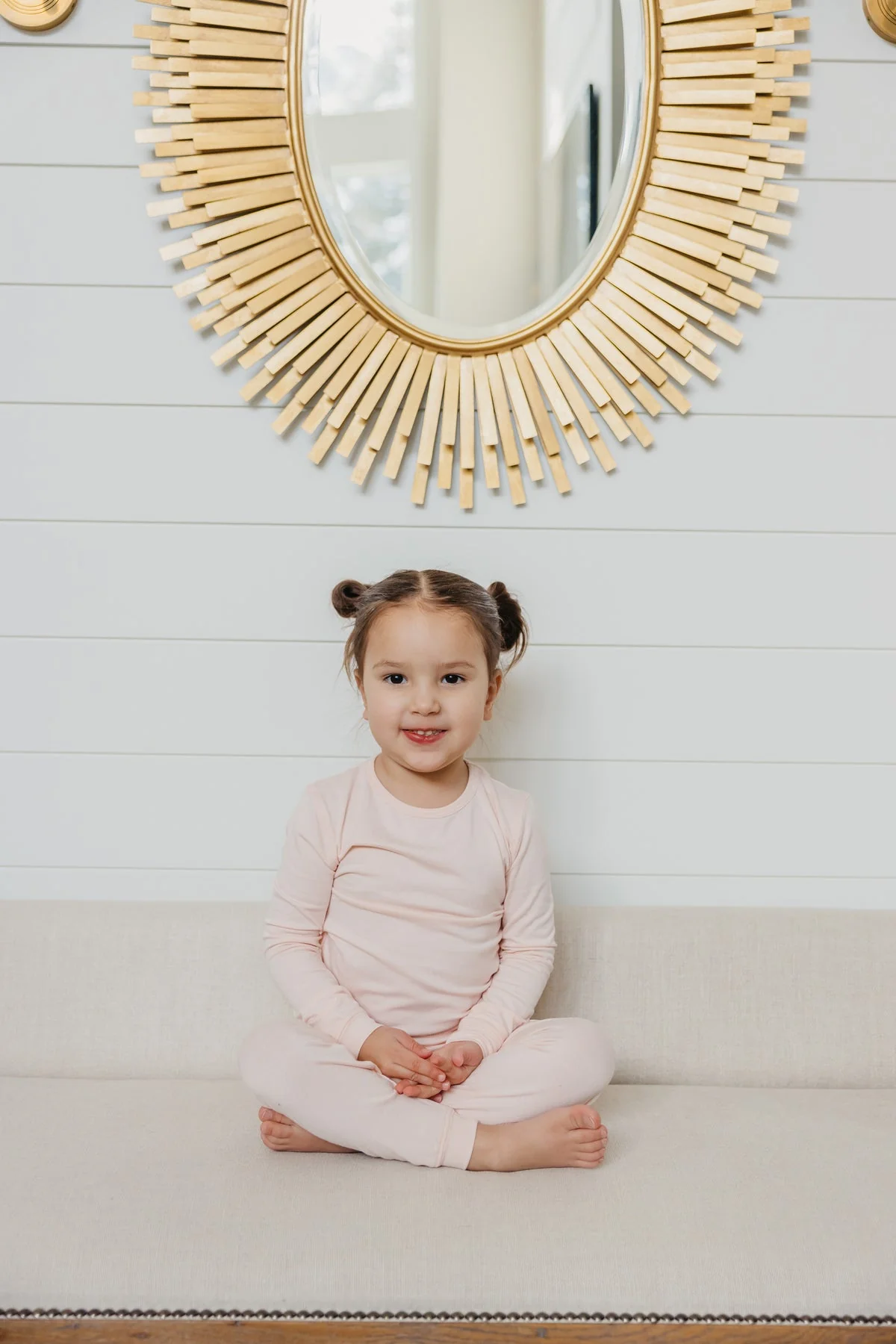 COPPER PEARL NIÑA PIJAMA BLUSH LONG SLEEVE 2PK