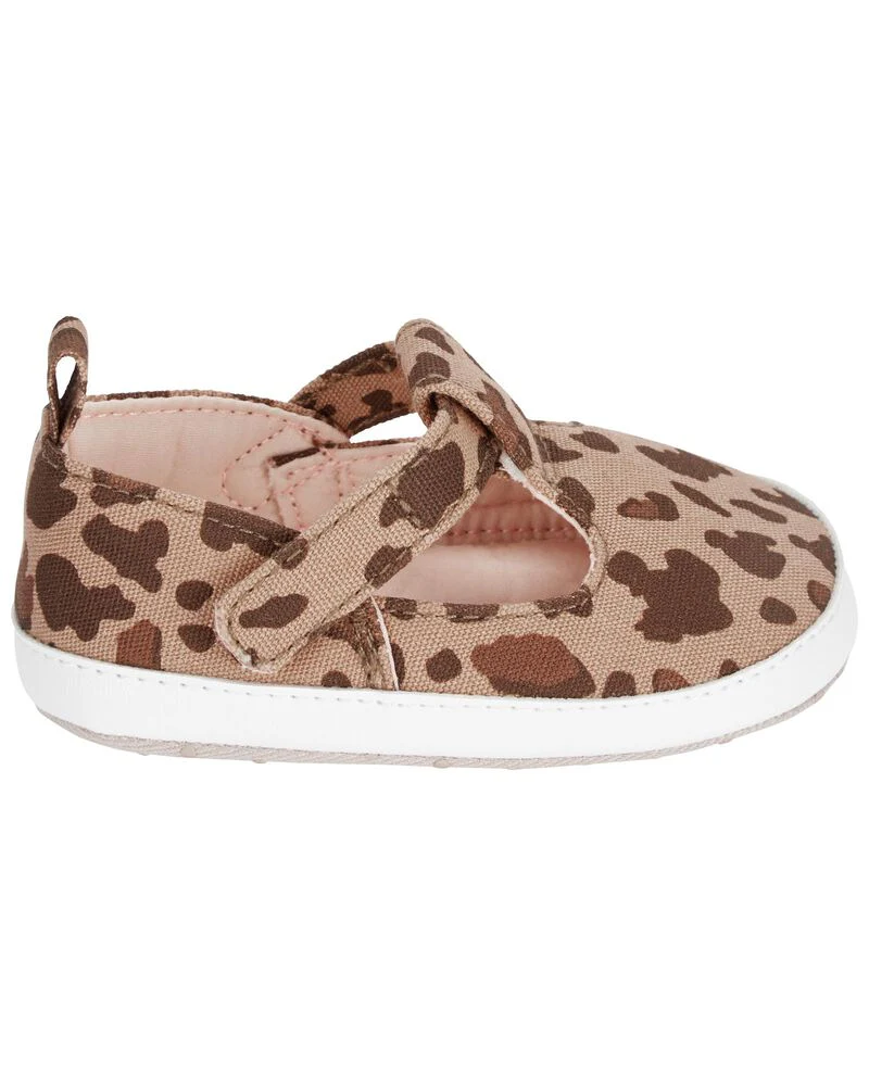 CARTERS BEBE NIÑA ZAPATO CHEETAH T STRAP SKIMMER