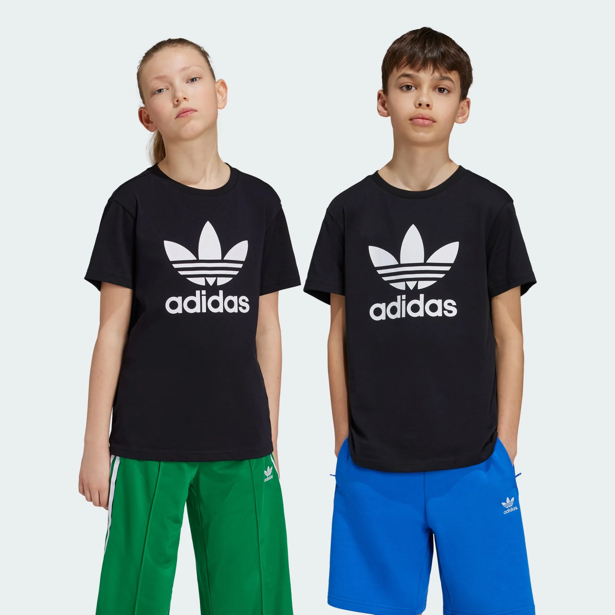 ADIDAS NIÑA TSHIRT TREFOIL BLACK
