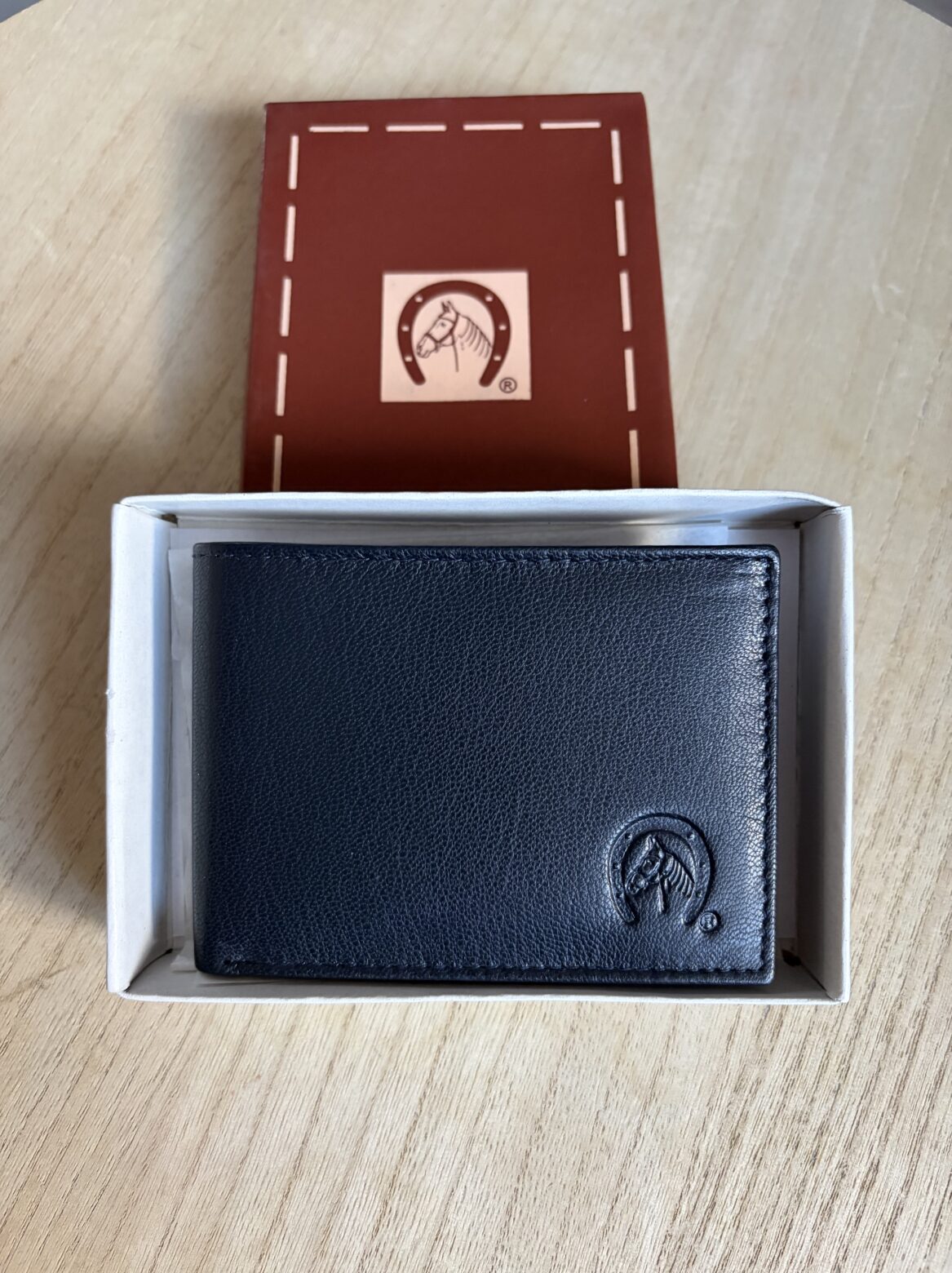 Cartera caballero de piel