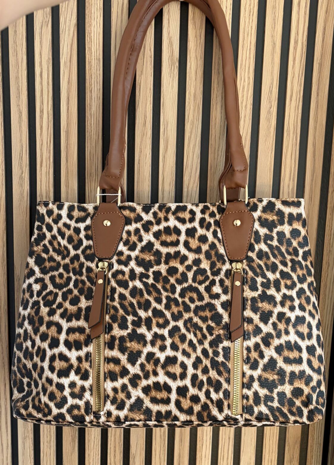 Bolso de mano leopardo