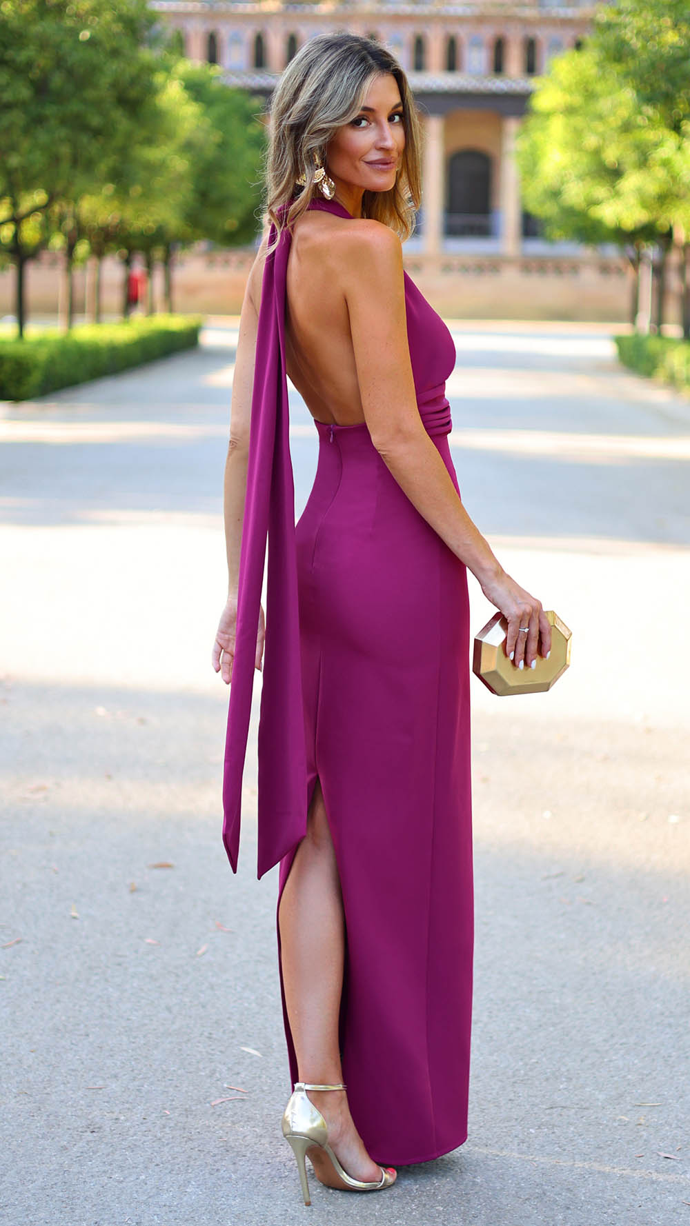 Vestido Sacha berenjena