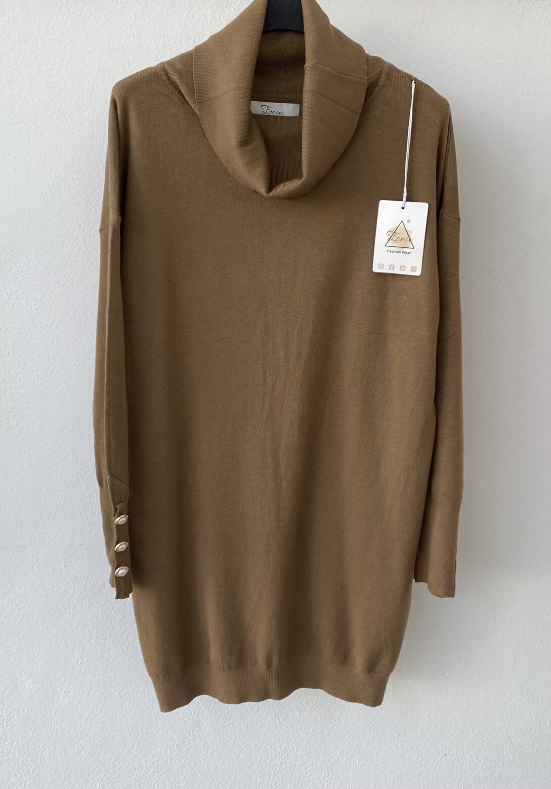 Vestido corto de punto