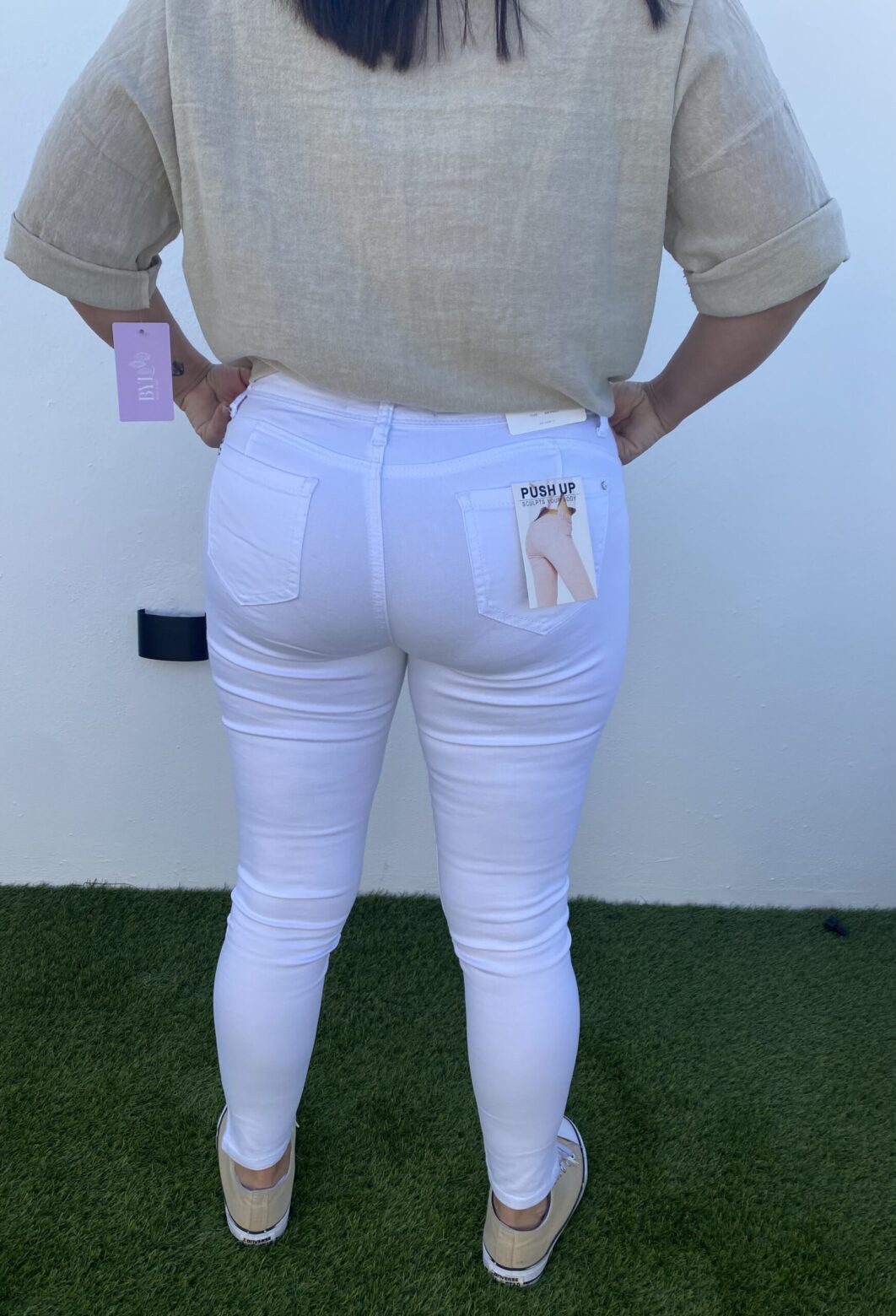 Pantalón push up blanco