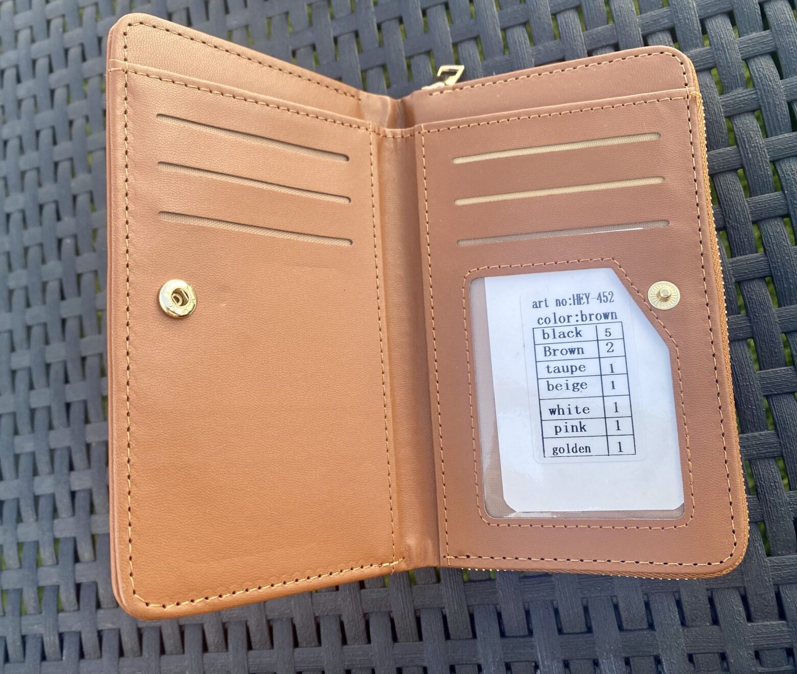 Monedero dos colores