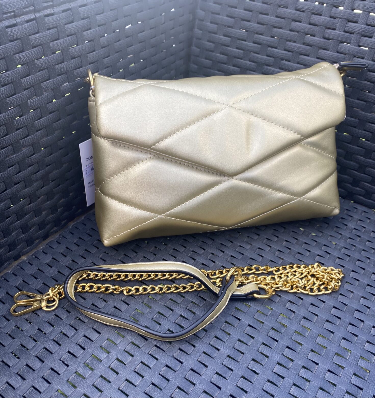 Bolso de Polipiel Dorado