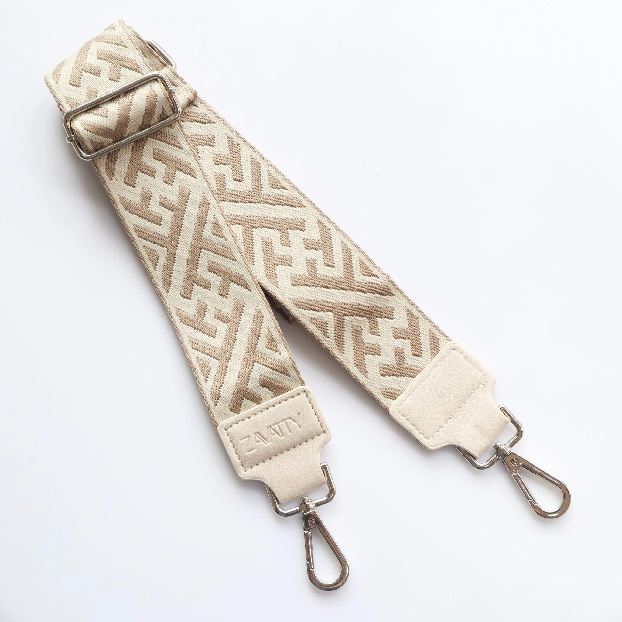 Reata para bolsos de mujer REA1 COLOR BEIGE CON TAUPE