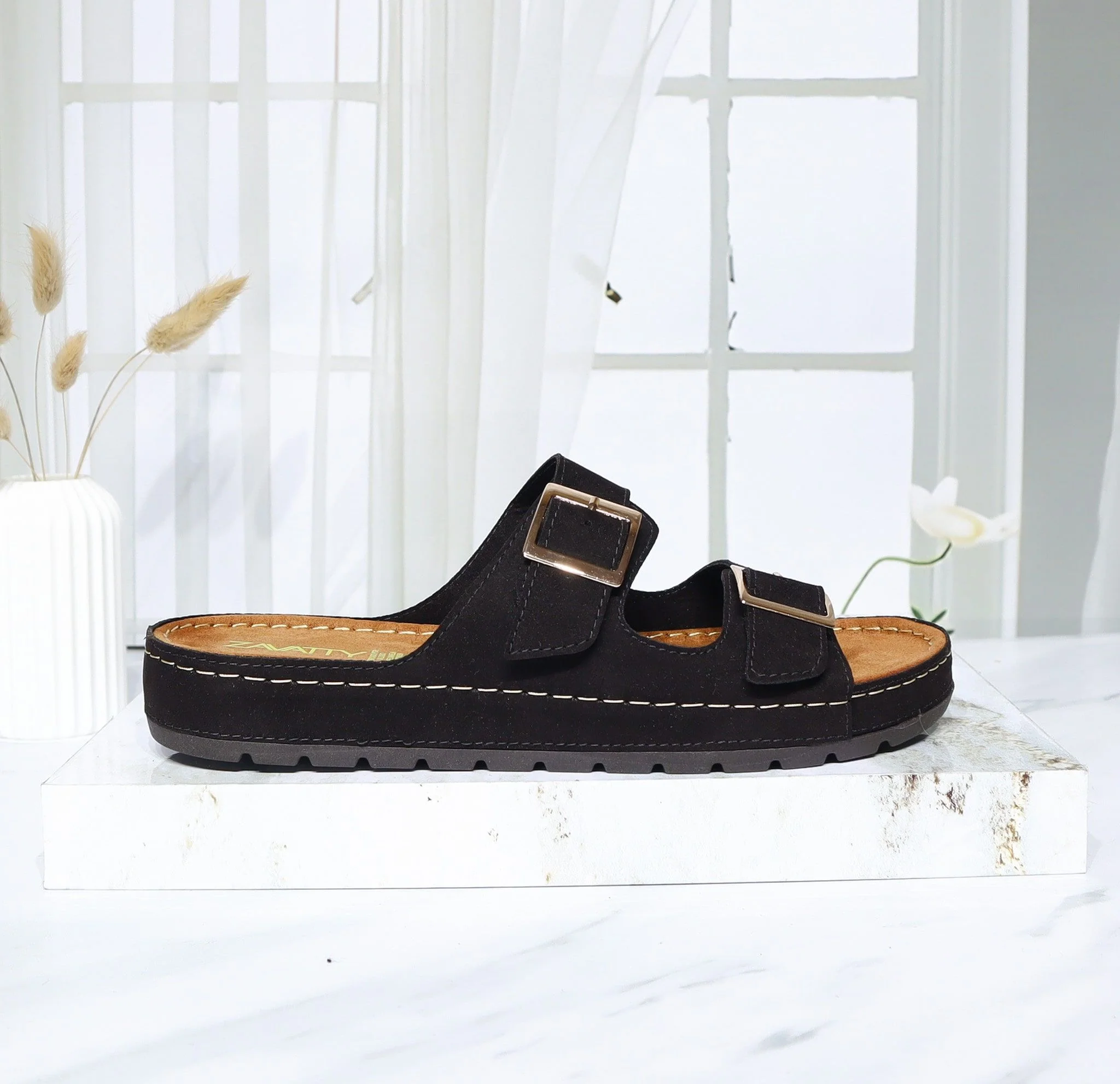 Sandalia plana para mujer 501-Z444