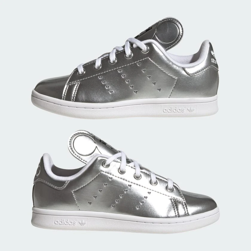 ADIDAS NIÑO ZAPATILLA STAN SMITH C SILVER MET./C BLK/WHT - Imagen 3