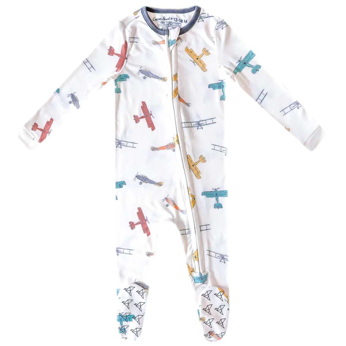COPPER PEARL BEBE NIÑO PIJAMA ACE ZIP-UP