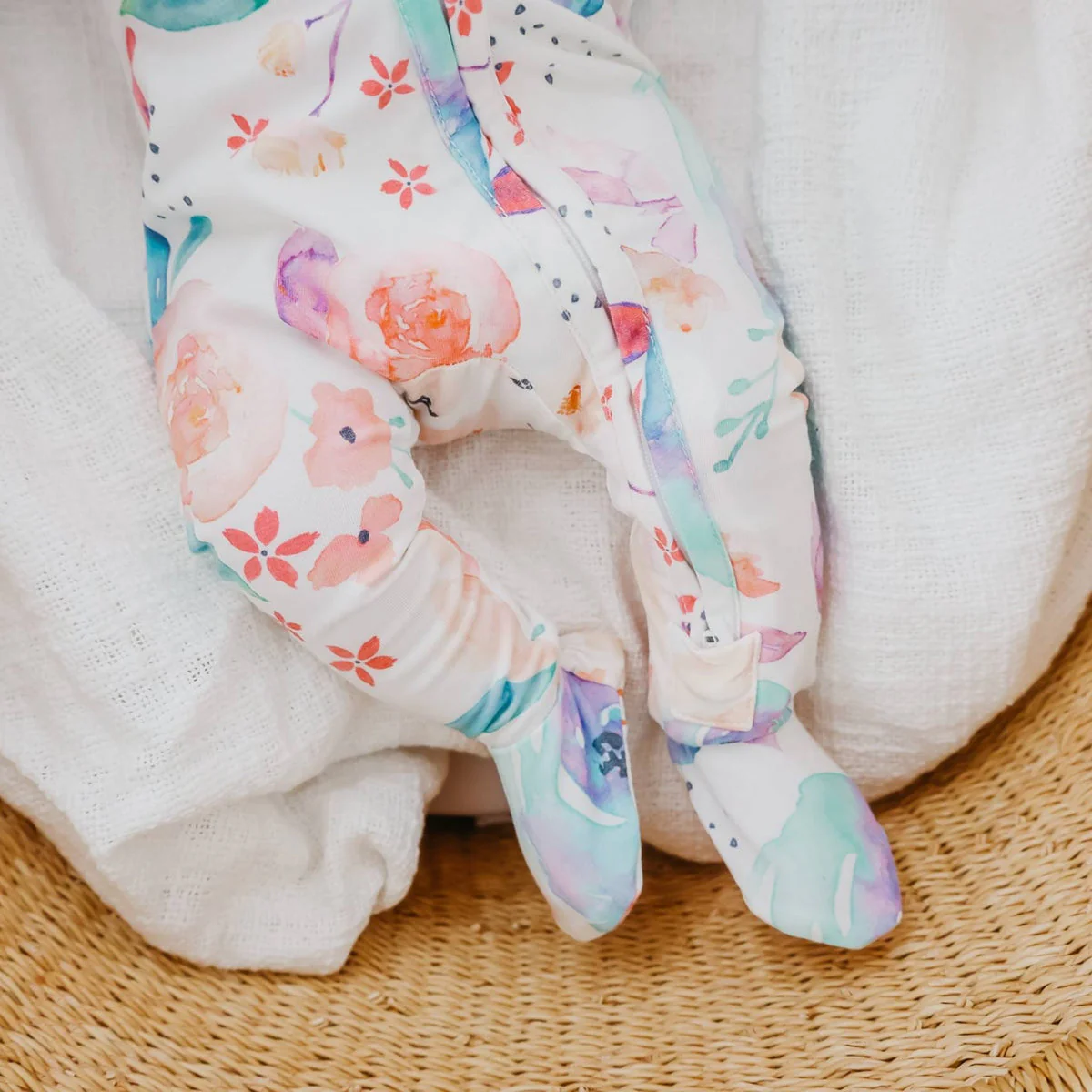 COPPER PEARL BEBE NIÑA PIJAMA BLOOM ZIP-UP - Imagen 3