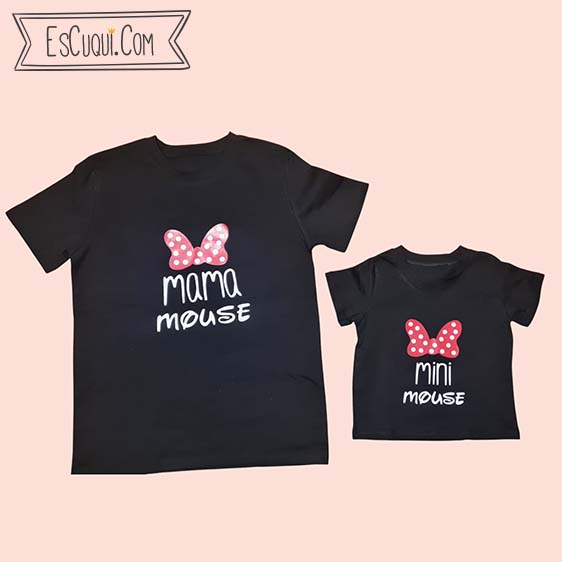 Camiseta – Mami y Mini (Black)