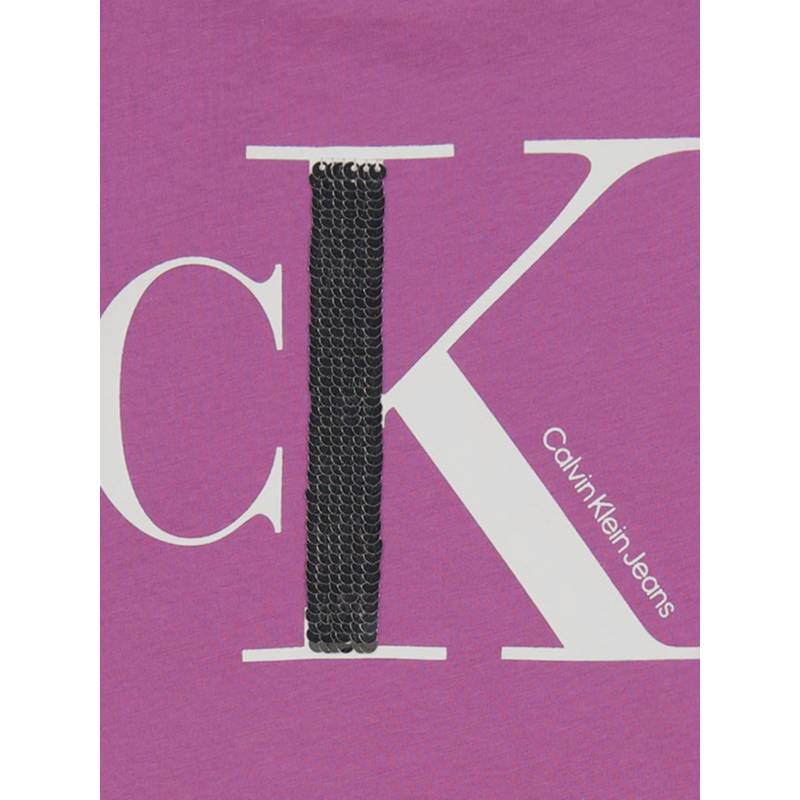 CALVIN KLEIN NIÑA TSHIRT MORADO